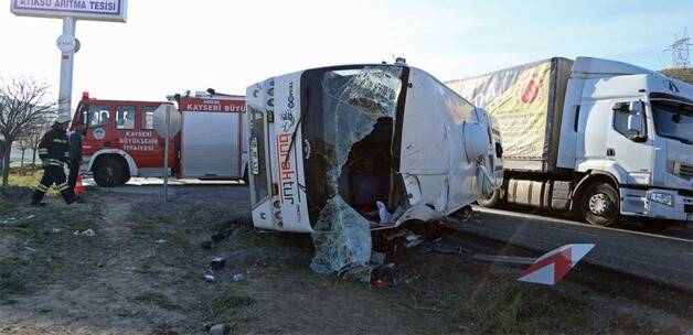 Kayseri'de zincirleme kaza: 24 yaralı