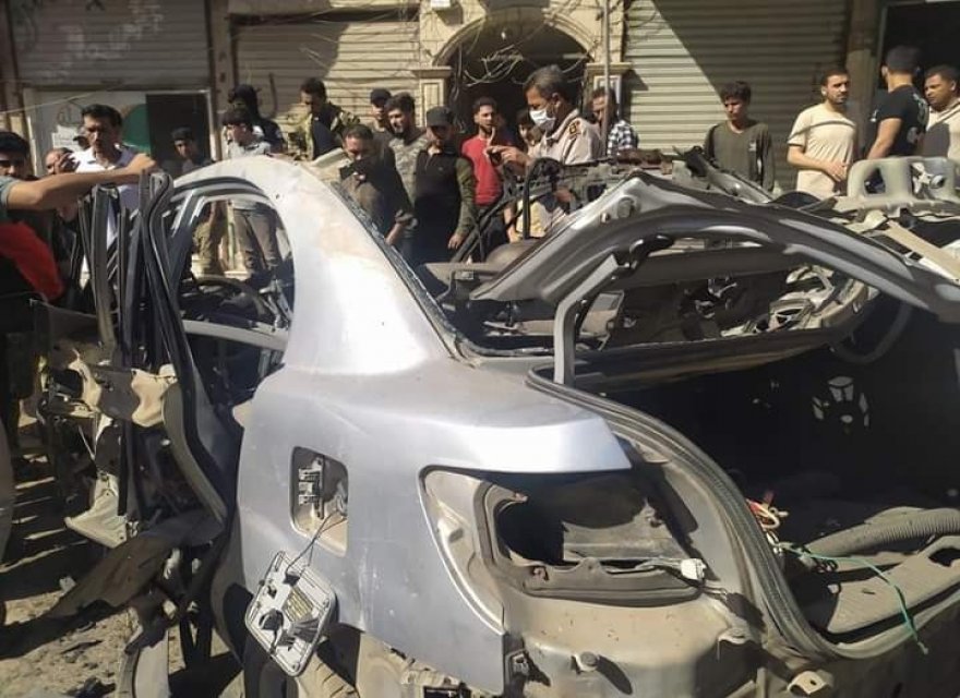 Afrin’de bomba yüklü araçta patlama