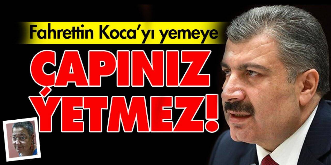 Fahrettin Koca’yı yemeye çapınız yetmez!