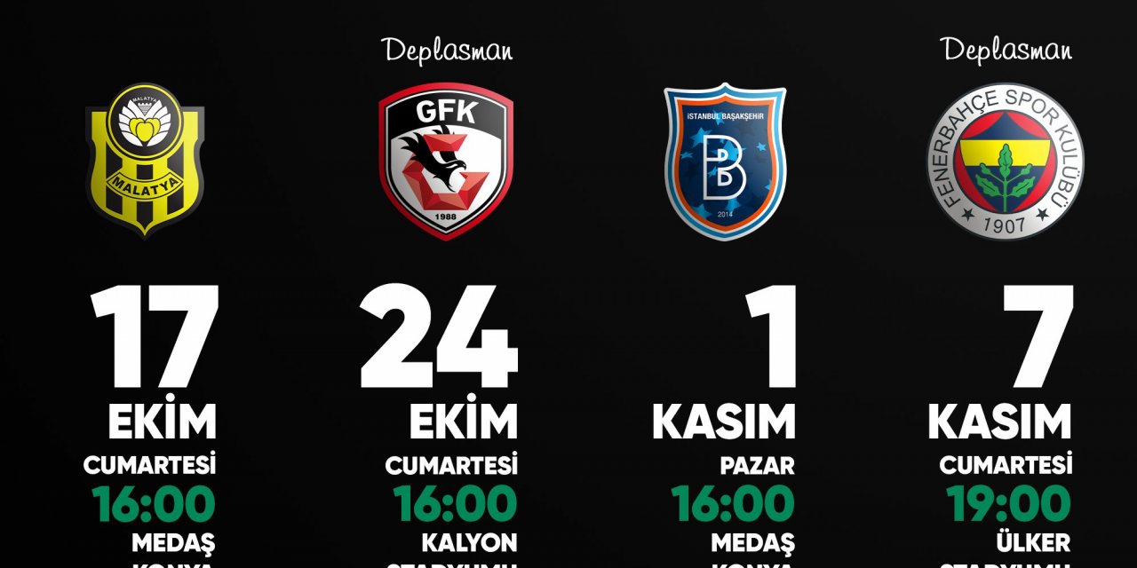 Süper Lig’de 5, 6, 7 ve 8. haftaların programları açıklandı
