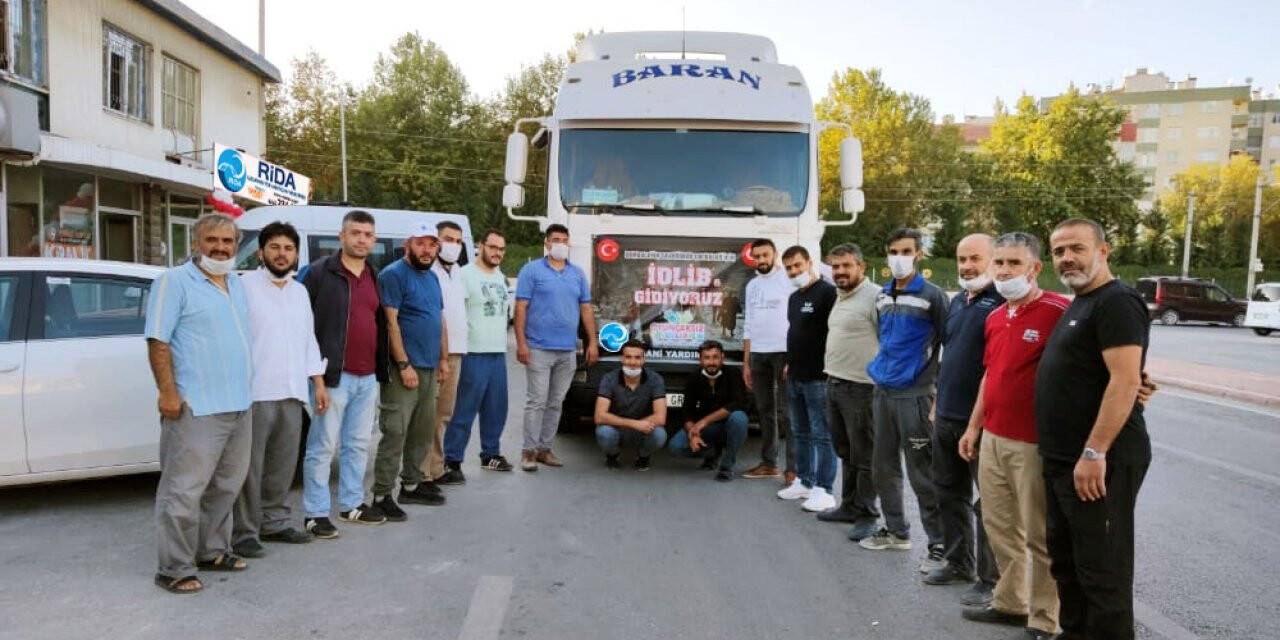 Konya’dan İdlib’e 3 Tır Yardım