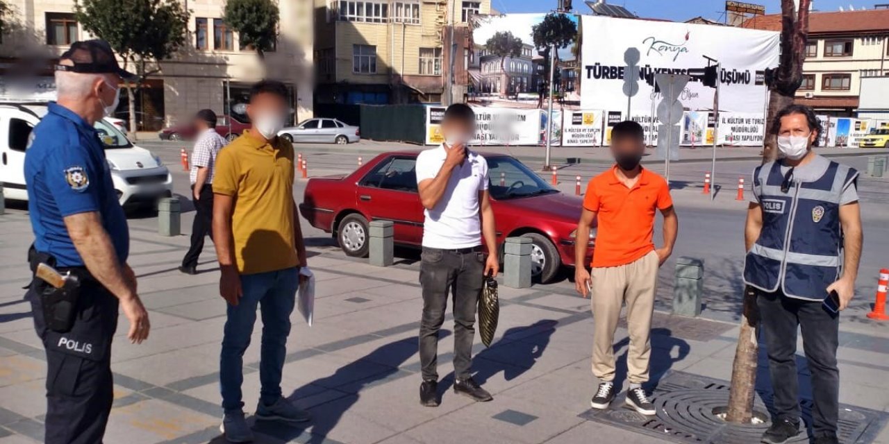 Konya'da koronavirüs tedbirlerine uymayan 30 kişiye ceza