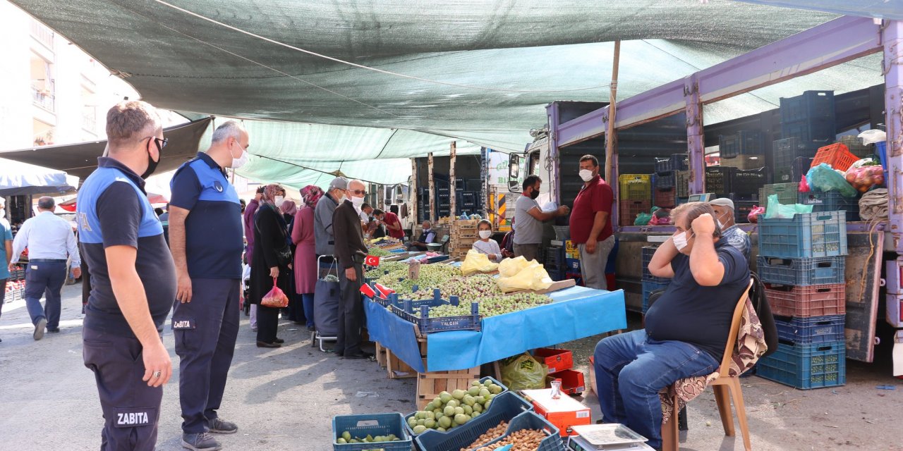 Beyşehir'de zabıtanın pazar yeri denetimleri devam ediyor