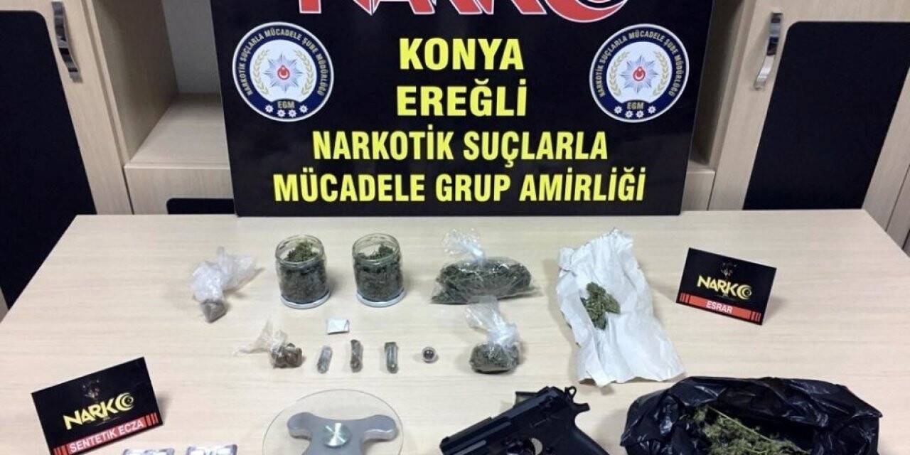 Konya’da esrar ele geçirildi, 1 kişi tutuklandı