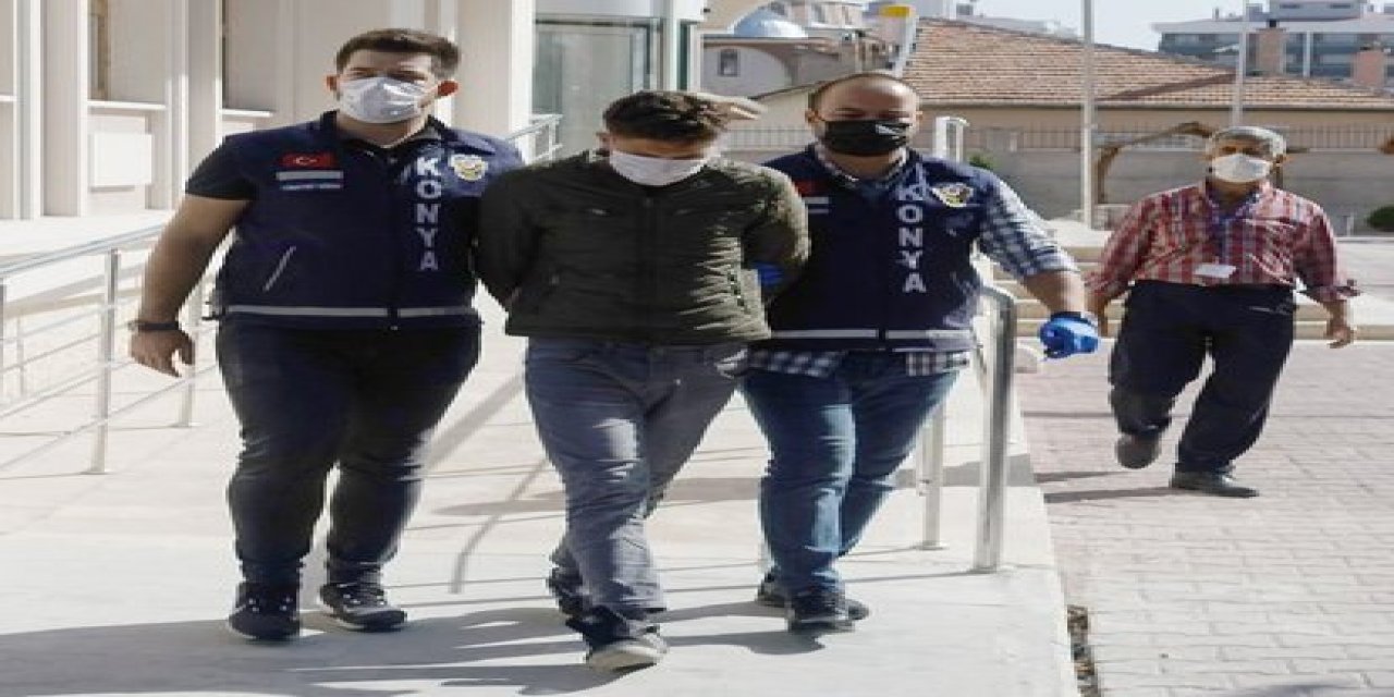 Konya'da 14 yaşındaki çocuğu öldüren şüpheli, otostopla ülkesine kaçmaya çalışırken yakalandı