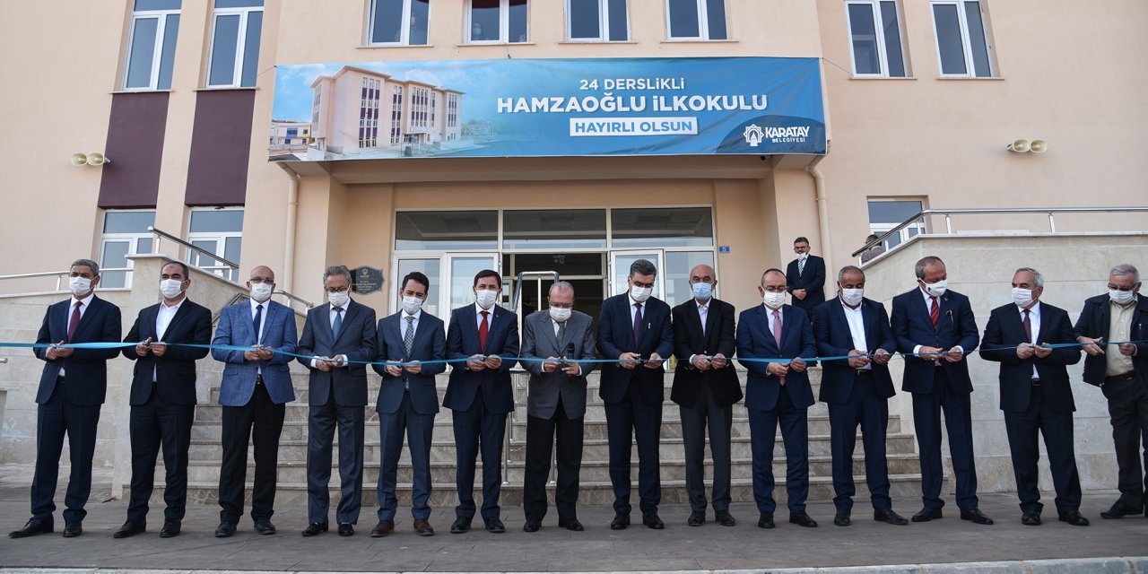 Karatay Hamzaoğlu İlkokulu, törenle hizmete açıldı