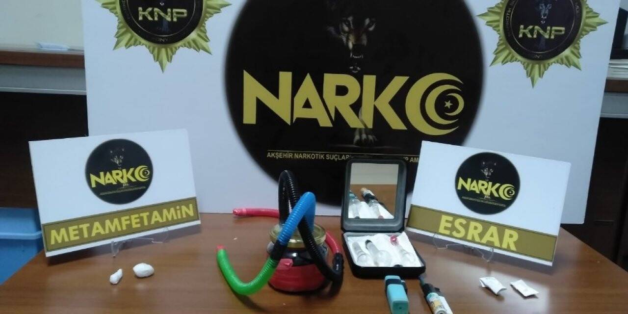 Akşehir’de uyuşturucu madde ele geçirildi