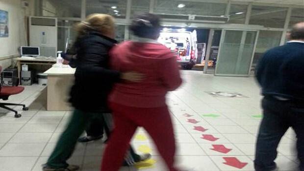 Kendini 5. kattan düşen oğluna siper etti