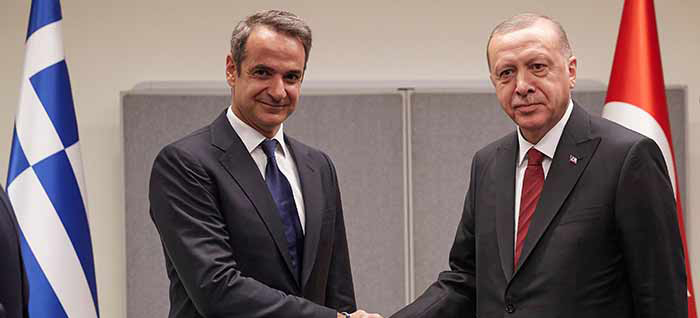 Cumhurbaşkanı Erdoğan, Yunanistan Başbakanı  Miçotakis ile görüştü
