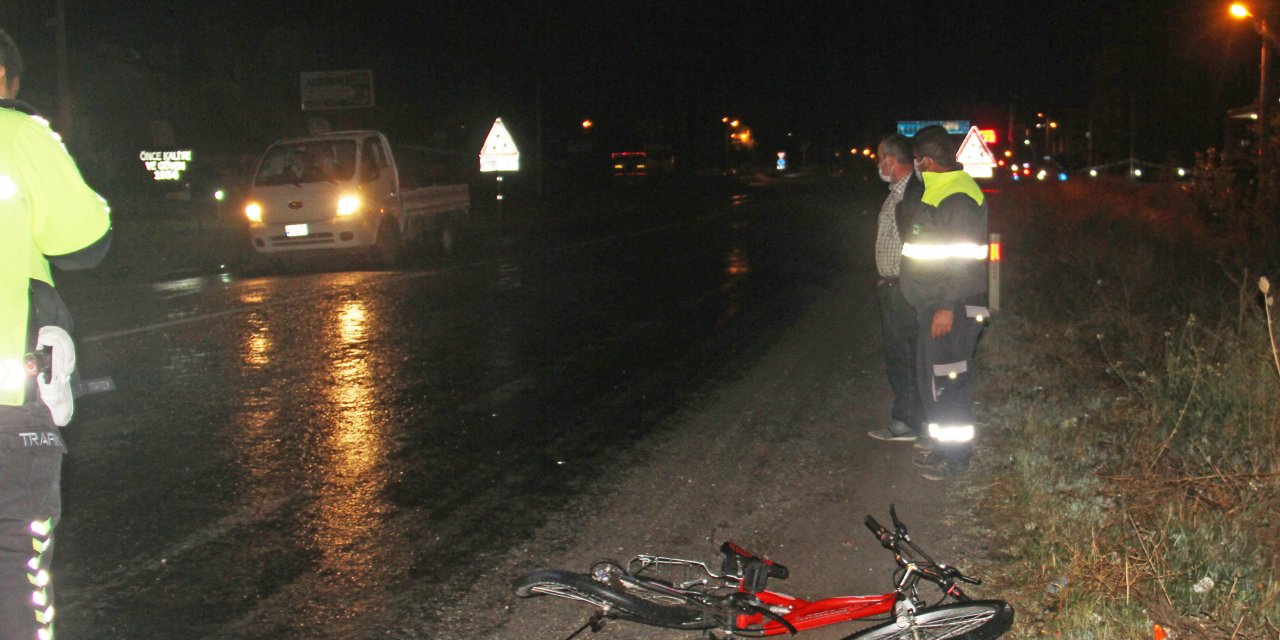Konya'da otomobilin çarptığı 9 yaşındaki bisikletli çocuk öldü