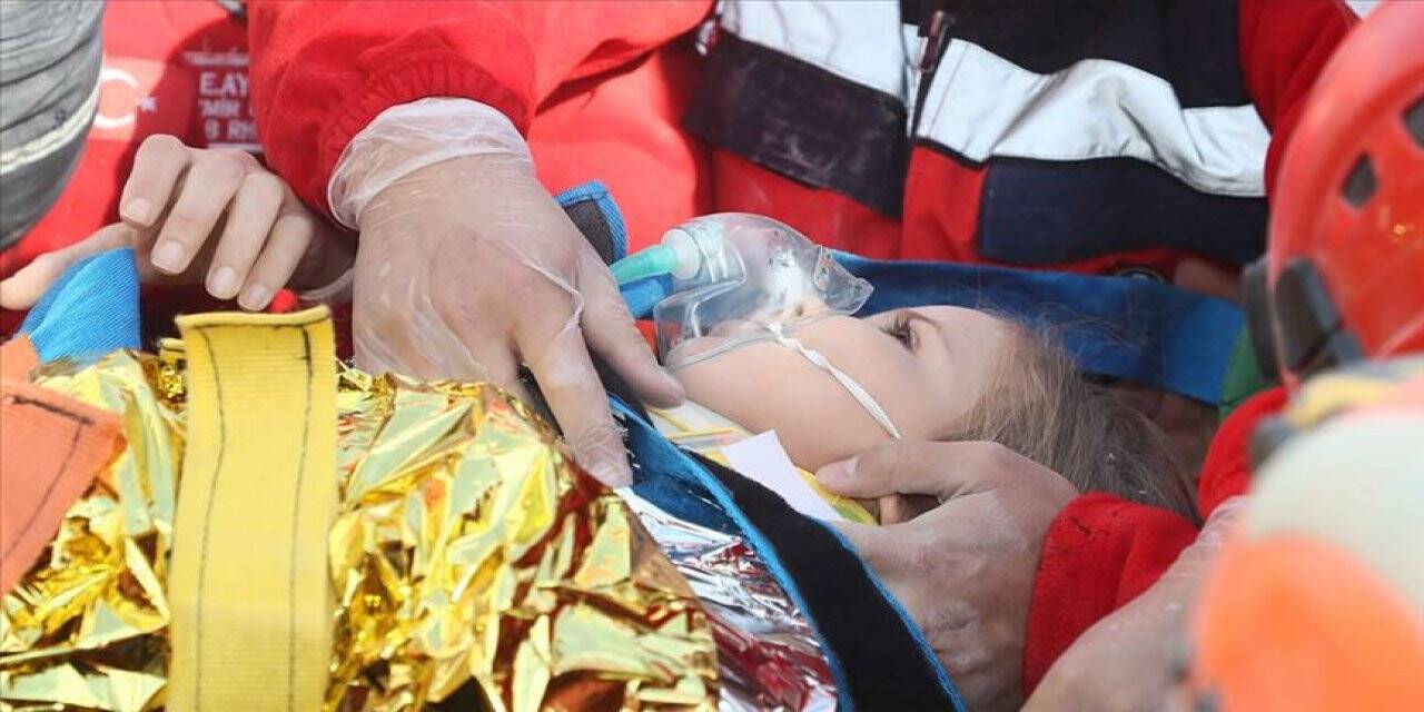 Rıza Bey Apartmanı'ndan kurtarılan Ayda bebek, köfte ayran istedi