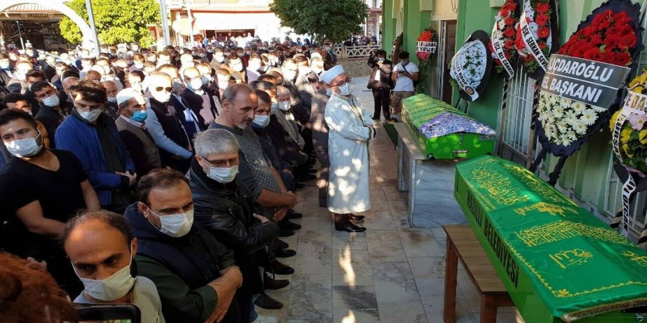 Depremde hayatını kaybeden nine ve torunu Nazilli’de toprağa verildi