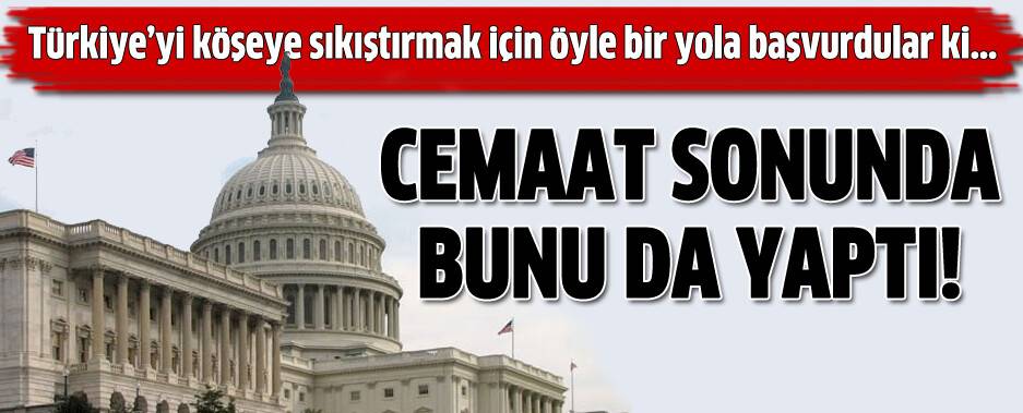 'Ermeni tasarısını' cemaat gündeme getirtti iddiası