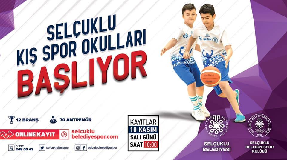 Selçuklu Kış Spor Okullarına kayıtlar başladı