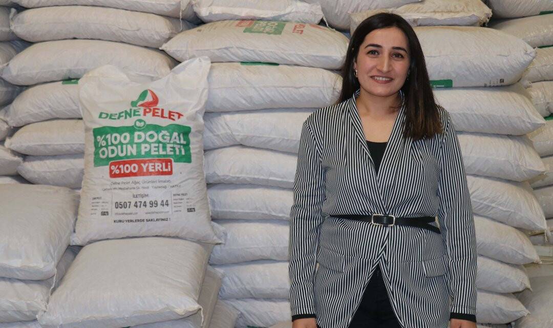 Kadın girişimci, defne dalından yakıt üretip yurt dışına satış yapıyor