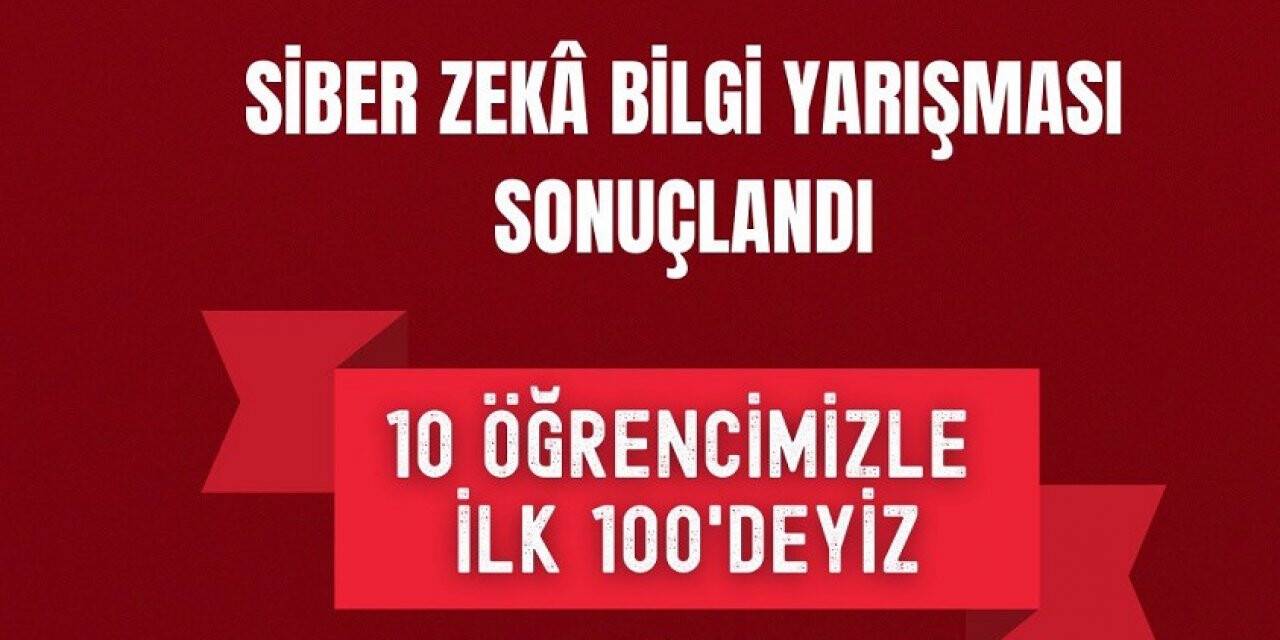 Siber Zekâ Bilgi yarışmasında Konya’nın Başarısı