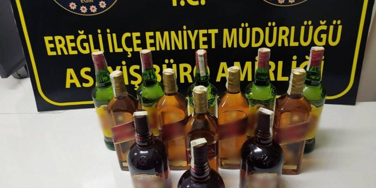 Ereğli’de kaçak içki ele geçirildi