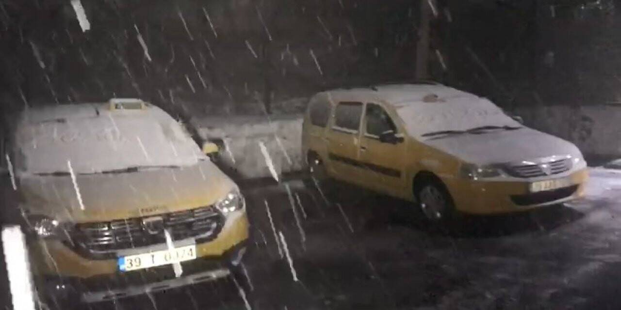 Kırklareli’de kar