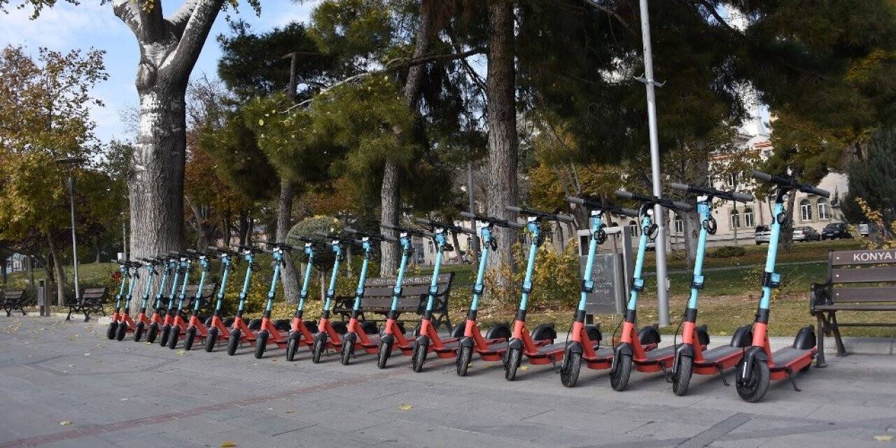 Konya'da ulaşım araçlarında yeni dönem! Elektrikli scooter