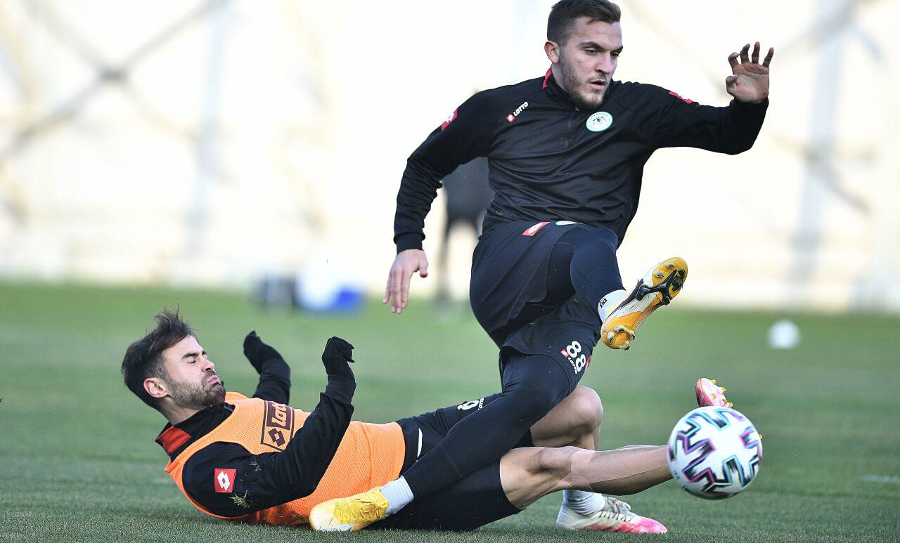 Konyaspor'da Ankaragücü mesaisi devam ediyor