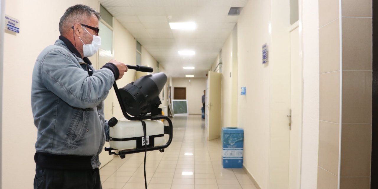 Beyşehir Belediyesi hizmet binasında koronavirüs  tedbirleri artırıldı