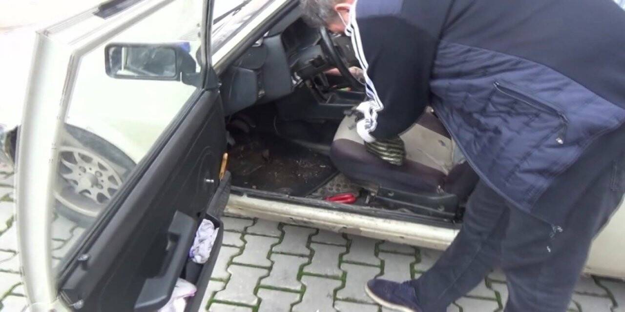 Konya’da otomobilde eroin ele geçirildi