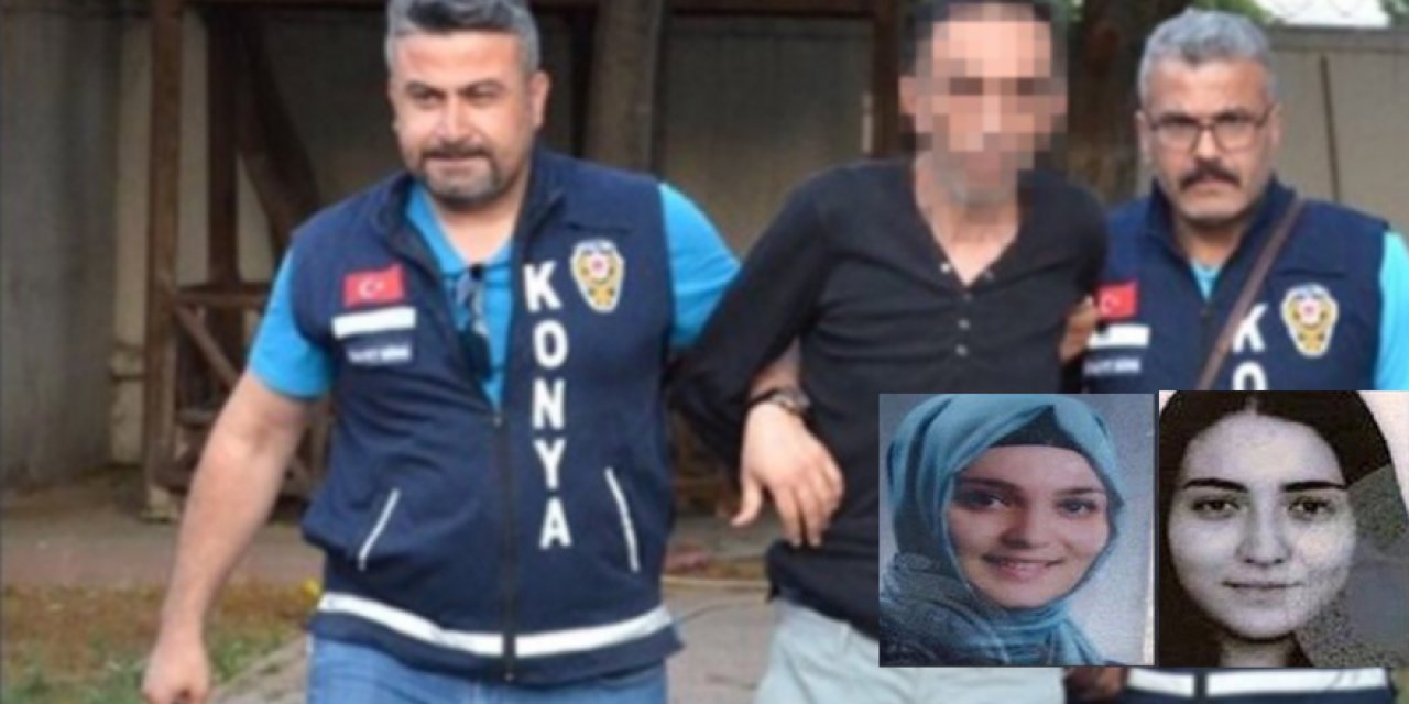 Konya'da Şeyma öğretmen ve kız kardeşini öldüren sanık için 3 kez müebbet hapis istendi