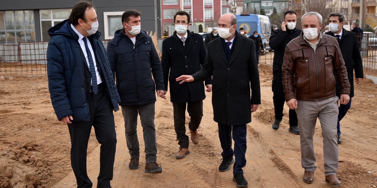 Konya'da Yazır Kapalı Pazar Yeri'nin yapımına başlandı