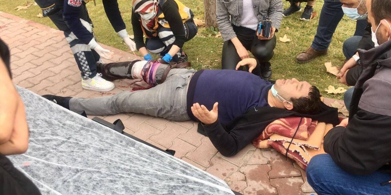 Konya'da taksi şoförü tartıştığı yaya tarafından bıçaklandı! İlk müdahaleyi yolcusu yaptı