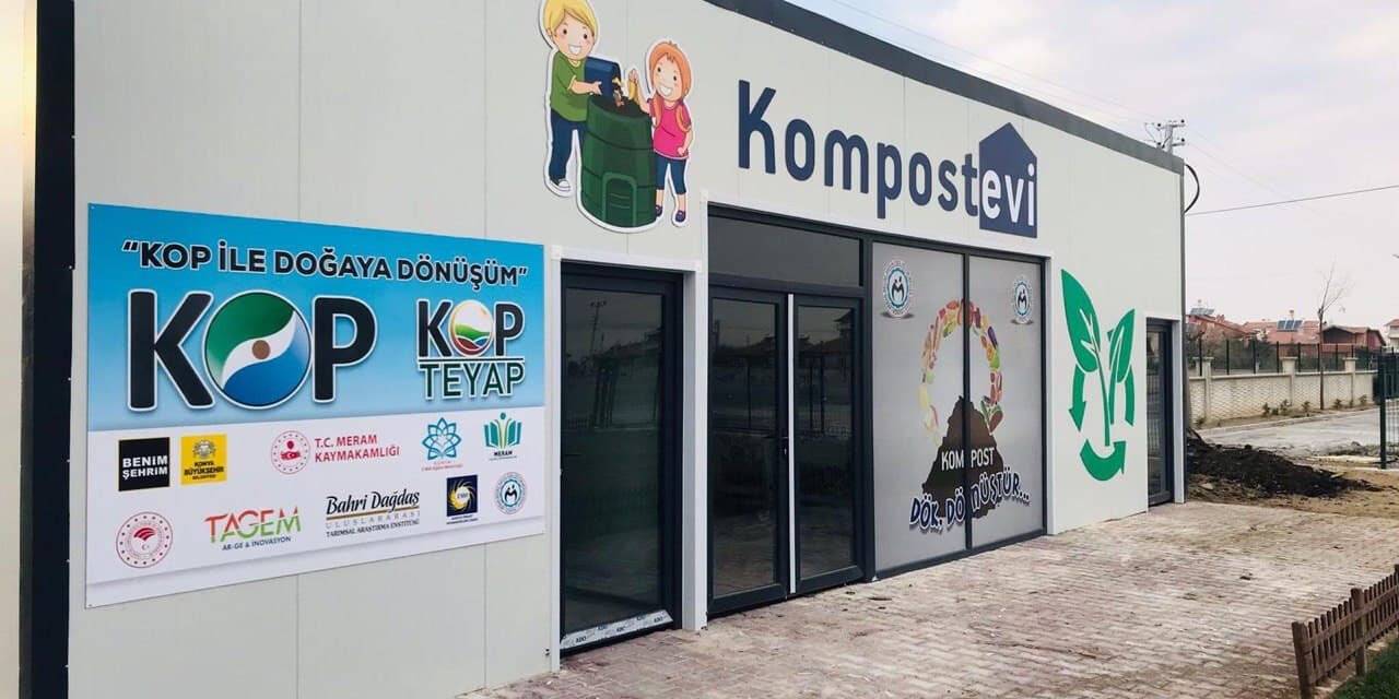 Konya'da gıda atıkları kompost oluyor