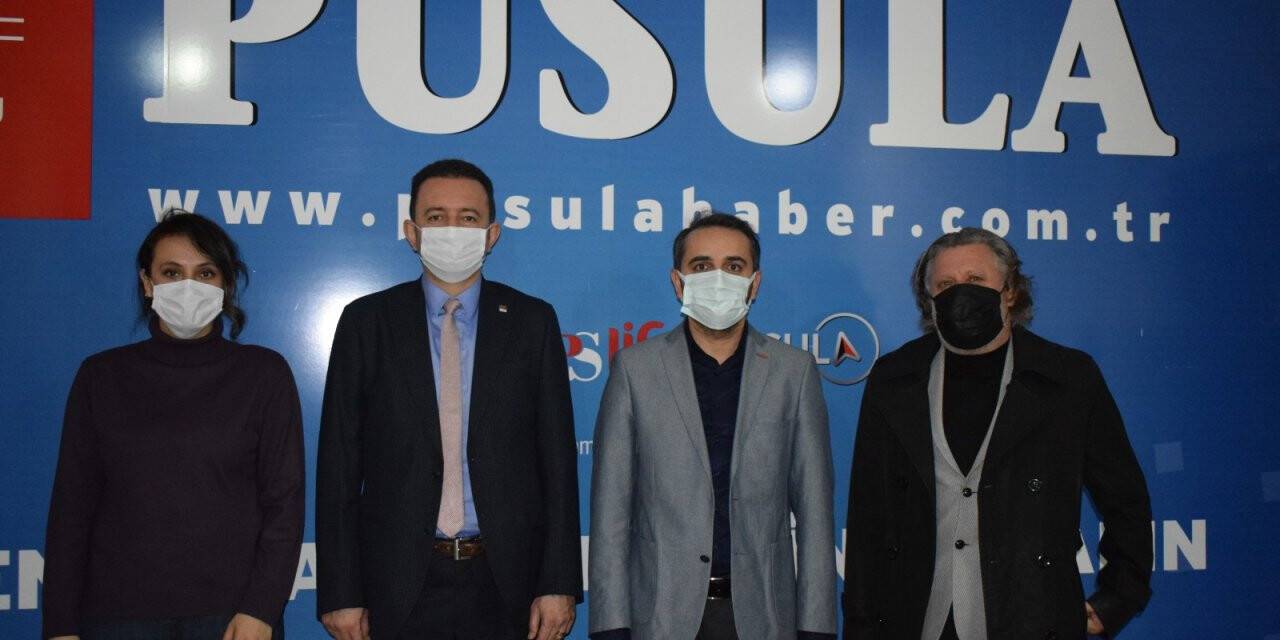 CHP Konya yönetimi Pusula Gazetesi'ni ziyaret etti