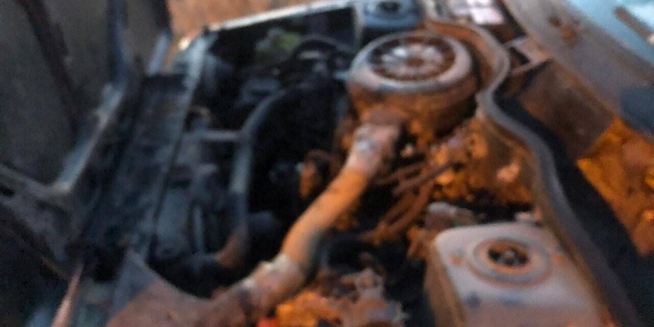 Konya’da otomobilde yangın paniği