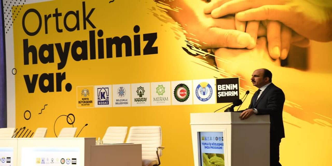 Konya'da Belediye İşçilerinin Sözleşme Sevinci