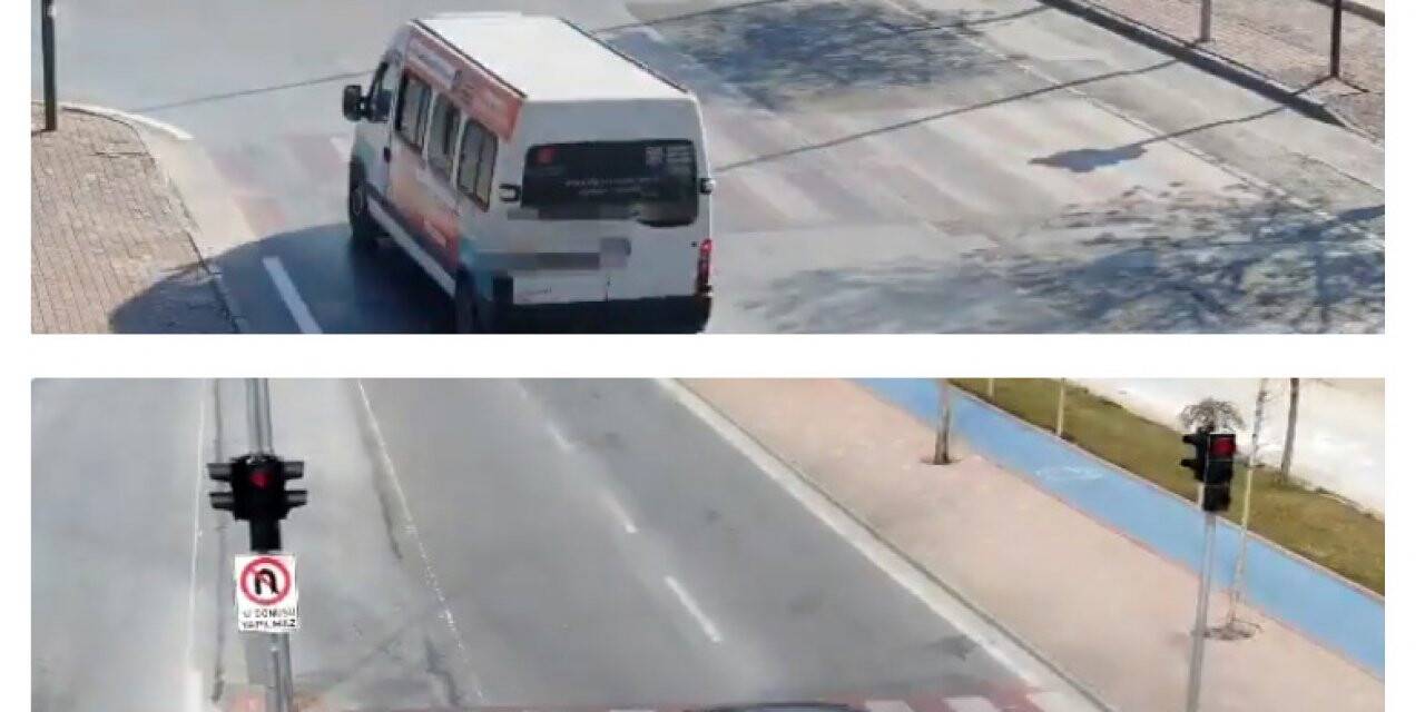 Konya’da drone ile kırmızı ışık denetimi