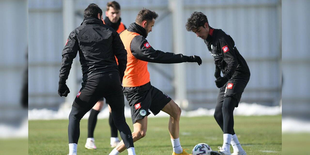 Konyaspor, Antalyaspor maçı hazırlıklarını sürdürdü
