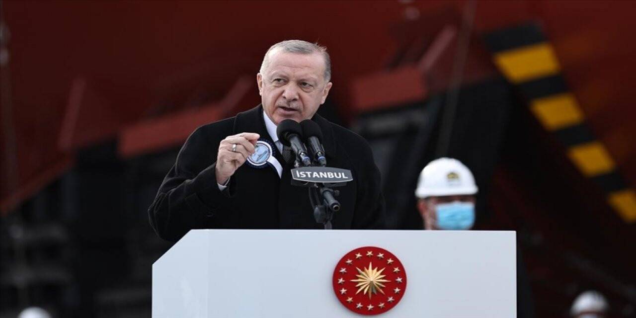 Cumhurbaşkanı Erdoğan: Kendi savaş gemisini tasarlayan 10 ülke içinde yer alıyoruz