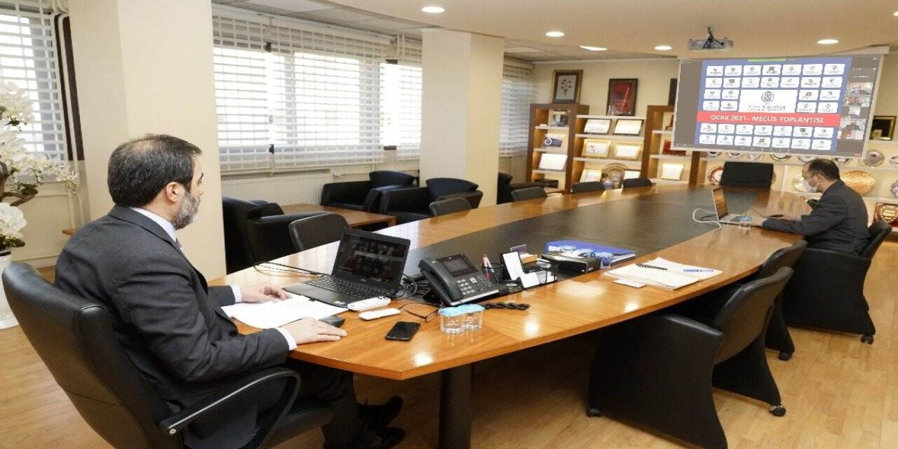 Konya Ticaret Odası'nda  2021’in ilk meclis toplantısı gerçekleştirildi