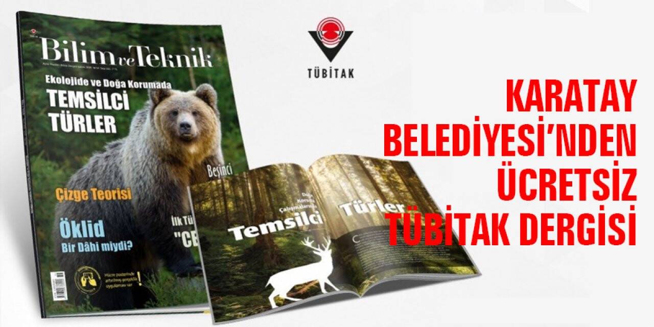 Karatay'daki liselere ücretsiz TÜBİTAK Dergisi