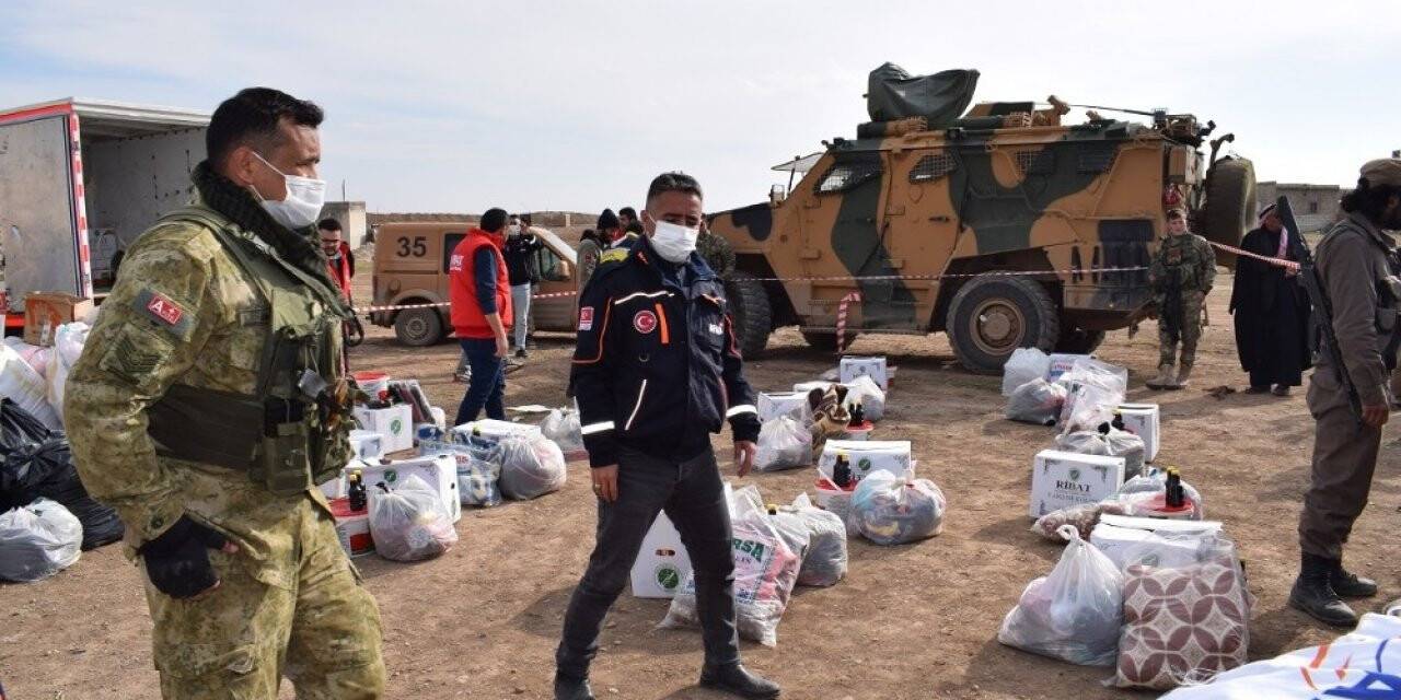 Konyalı hayırseverlerden Suriye'deki ihtiyaç sahiplerine yardım