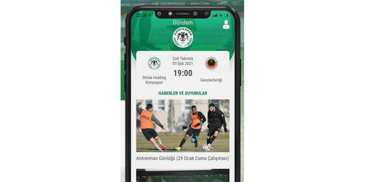 Konyaspor’un mobil uygulamasına ilgi büyük