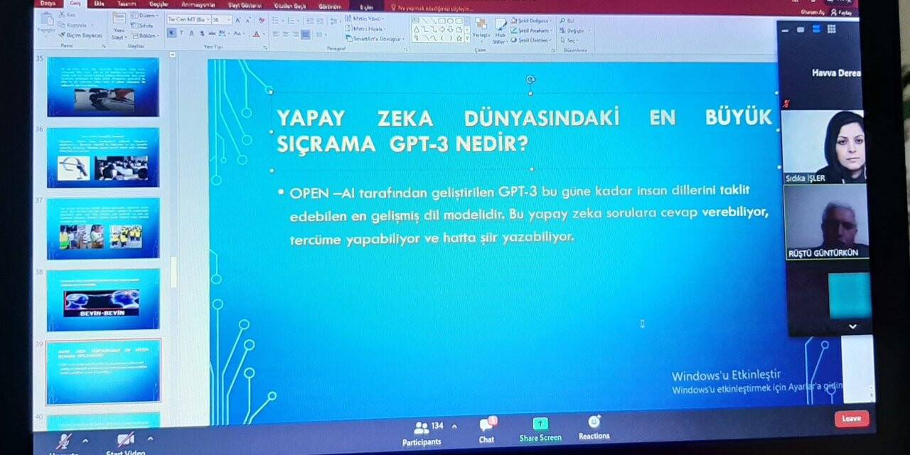 Konya Öğretmen Mektebi'nde 'Yapay Zekanın Gelişimi ve Uygulama Alanları' konuşuldu