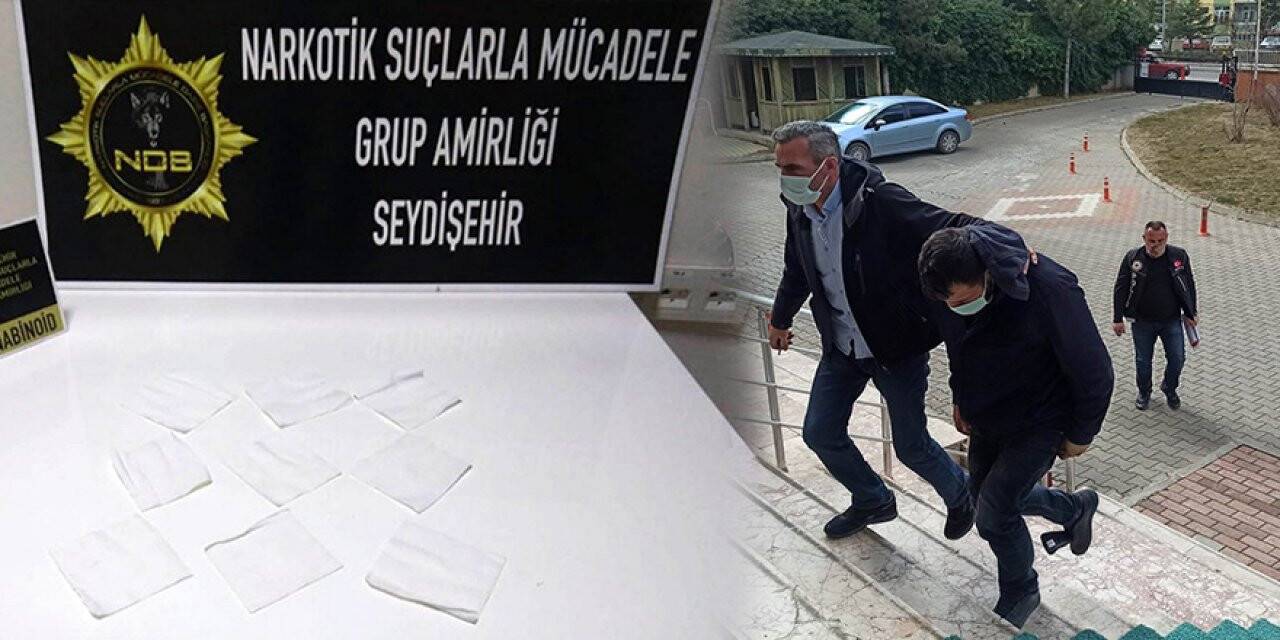 Konya’da özel yapım kağıtlara emdirilmiş bonzai ele geçirildi