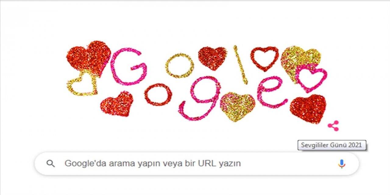 Google'dan Sevgililer Günü'ne özel doodle