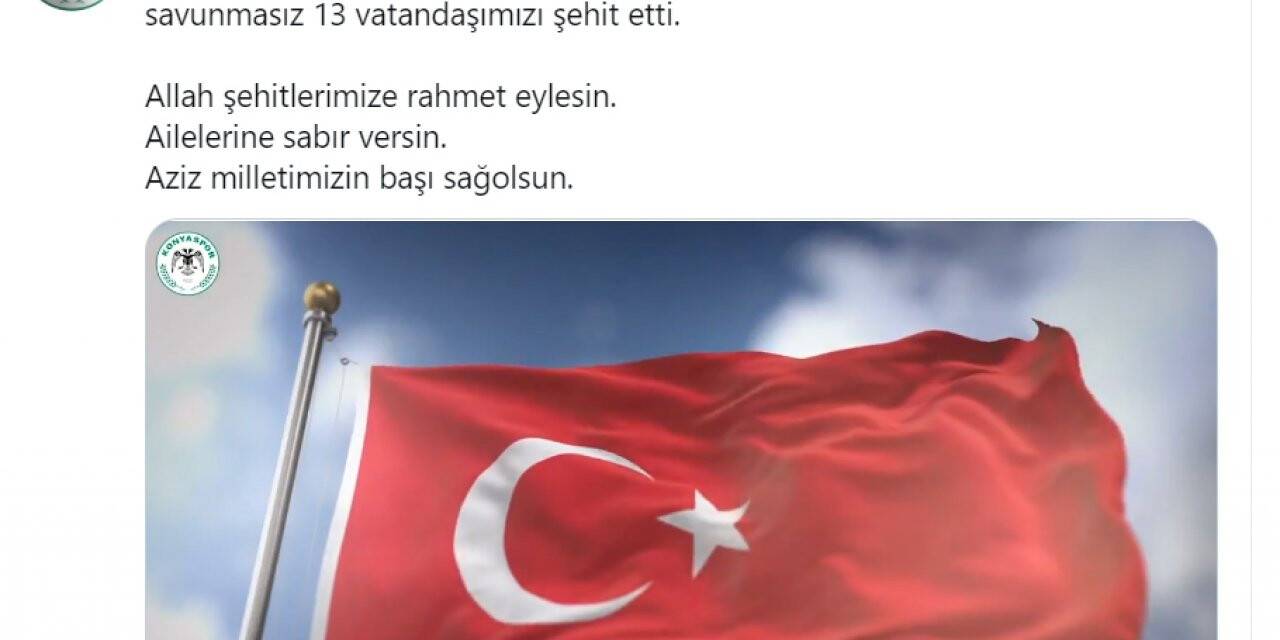 Konyaspor’dan başsağlığı mesajı