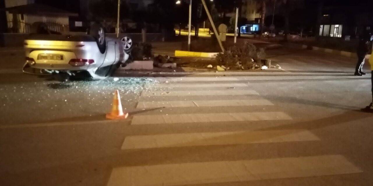 Konya'ya cenazeye gelirken kaza yaptılar