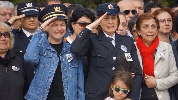 Şehit polis eşi: Gözümün nuru güle güle