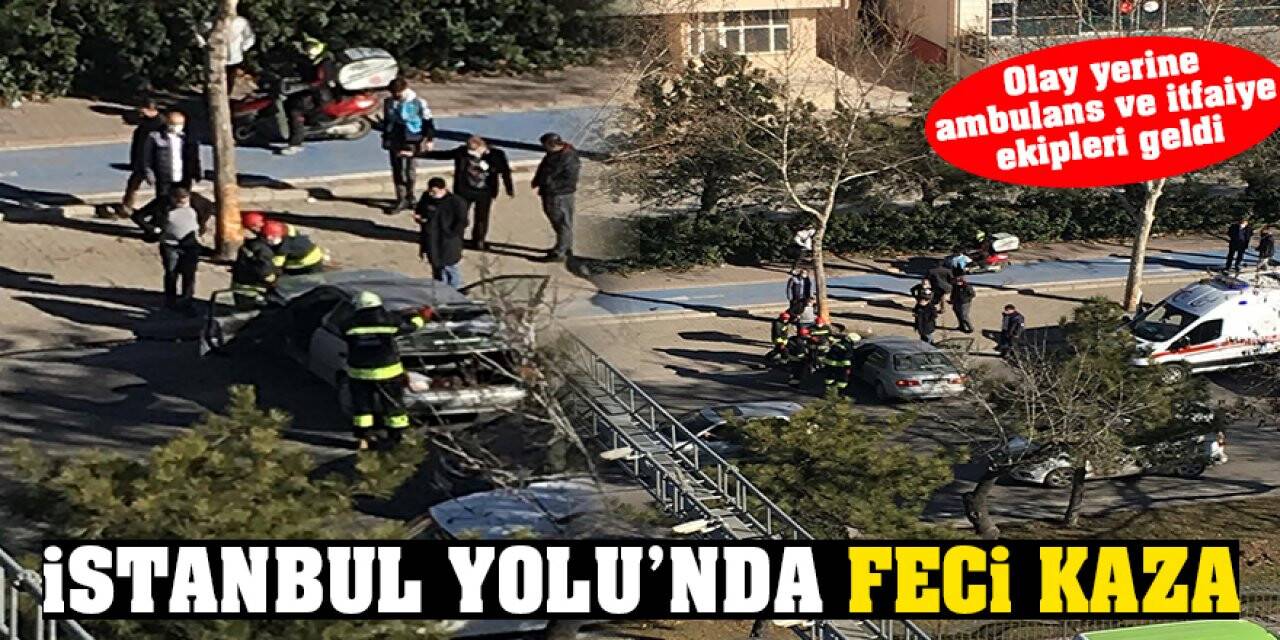 İstanbul Yolu'nda kaza