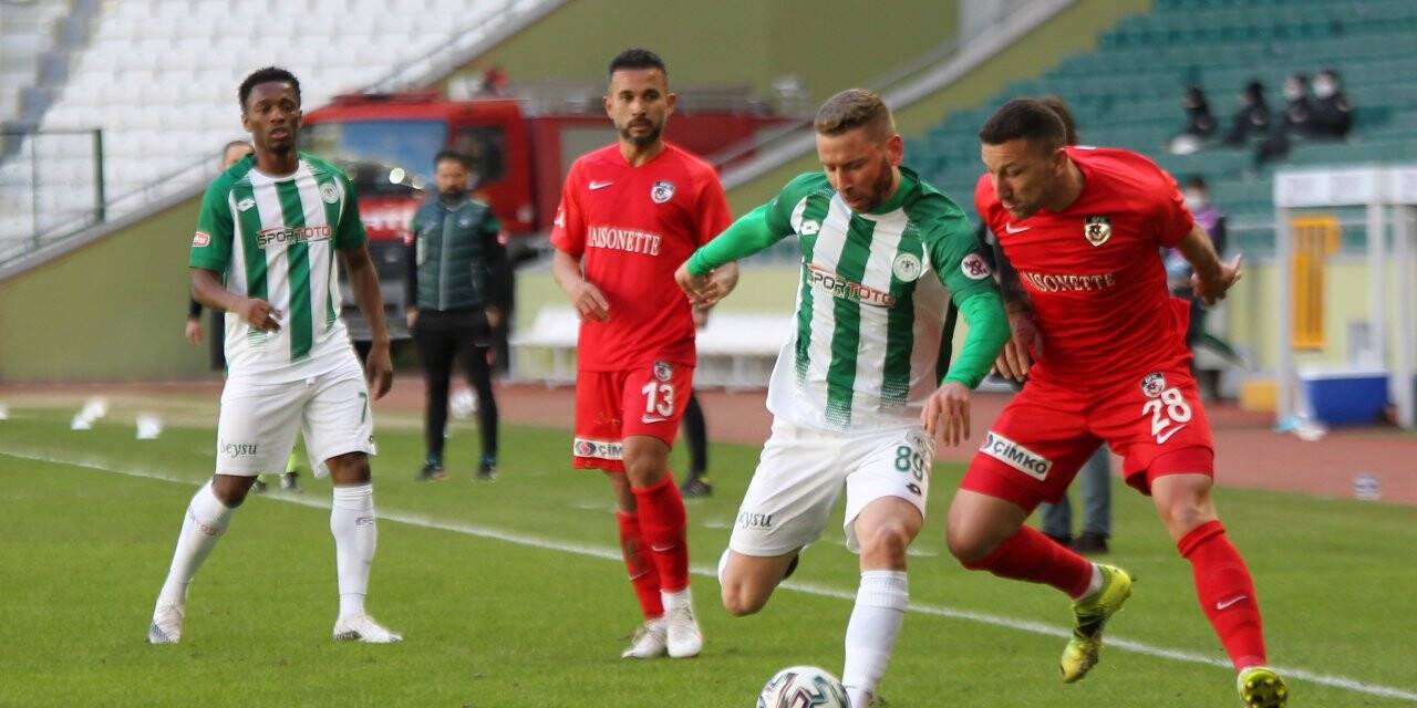 Mücadele var Gol yok! Konyaspor:0 - Gaziantep FK:0