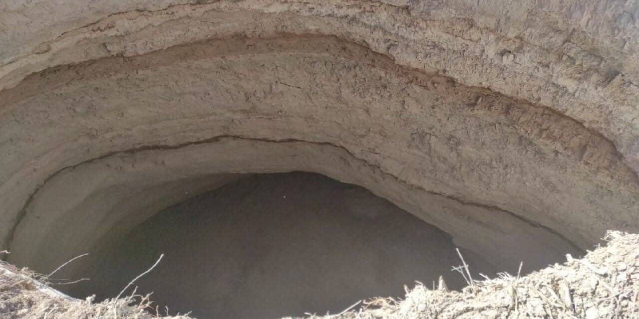 Konya'da 10 metre çapında yeni bir obruk daha oluştu!