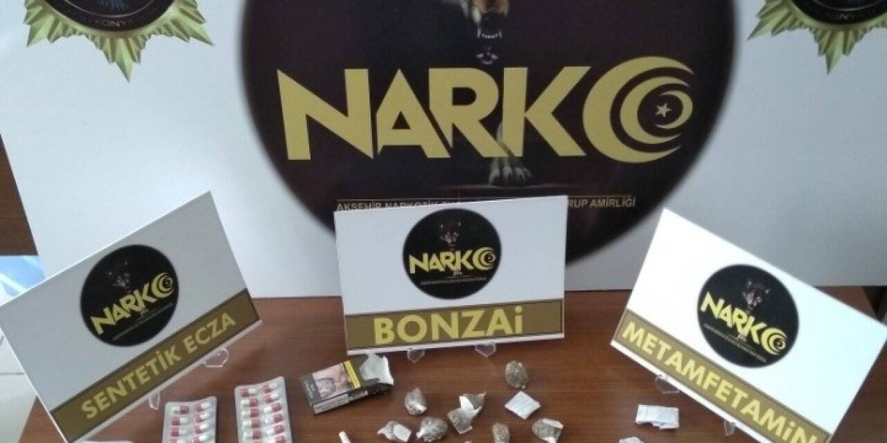 Konya’da çekici ve şoförünün üzerinde uyuşturucu ele geçirildi